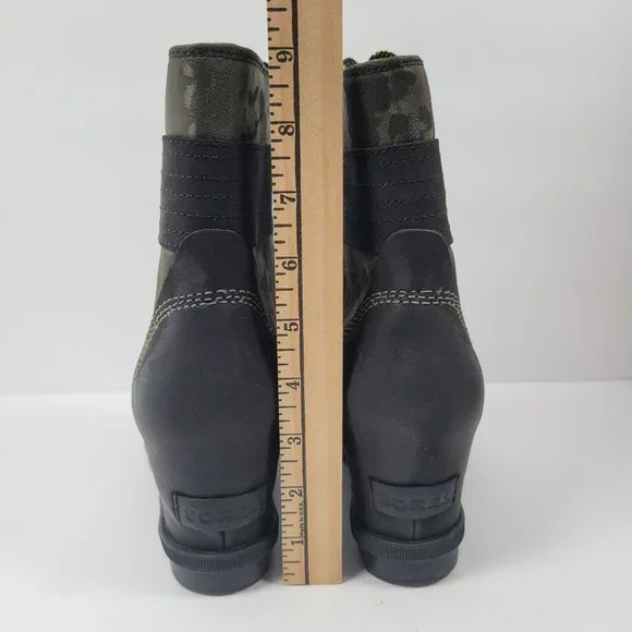 Sorel Lexie Wedge Women's Hiker Green Boots US Size 10 NWT - Picture 12 of 13